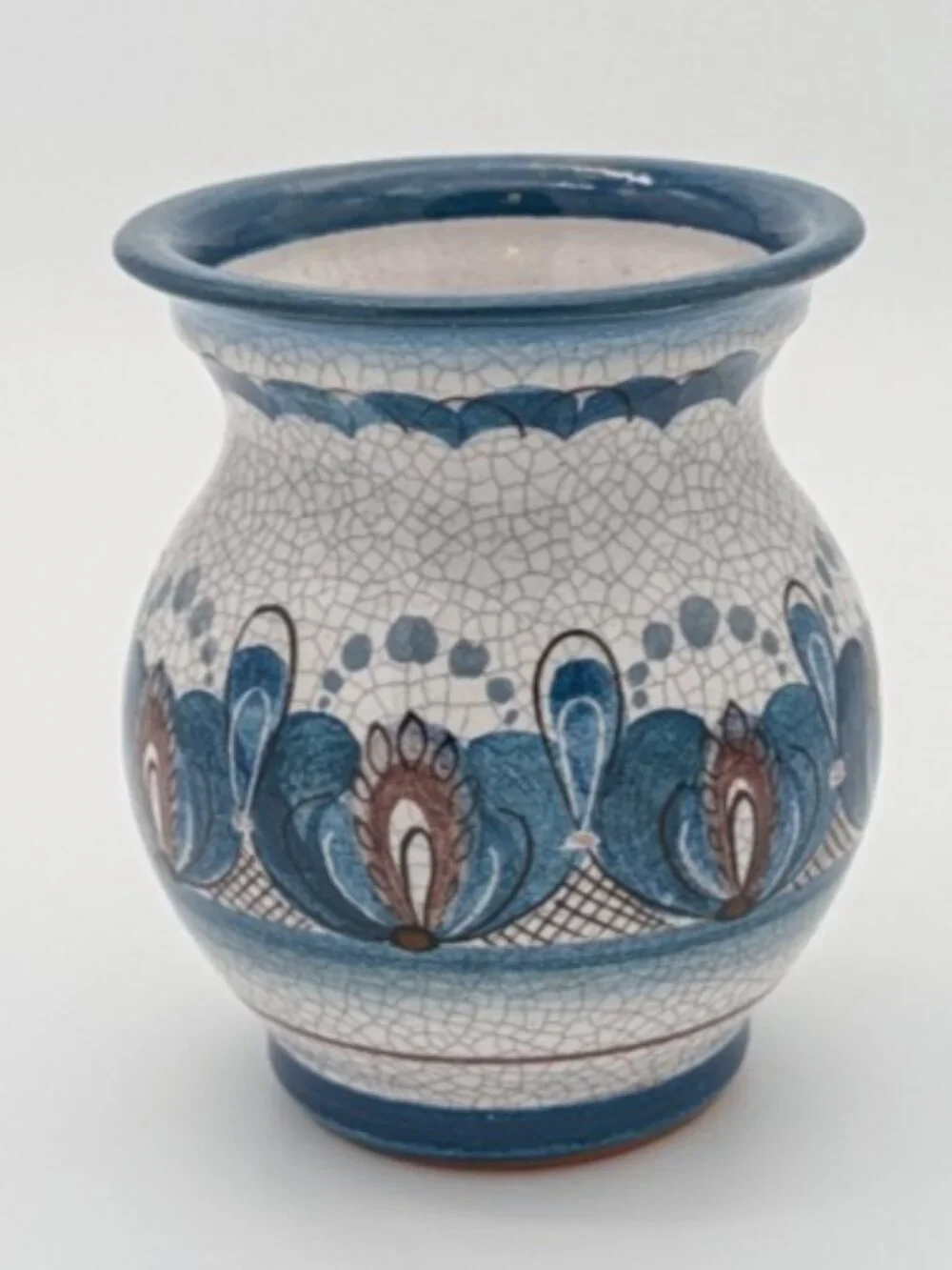 vintage KF Gmunden hand painted bud vase Austrian ceramic pottery 5